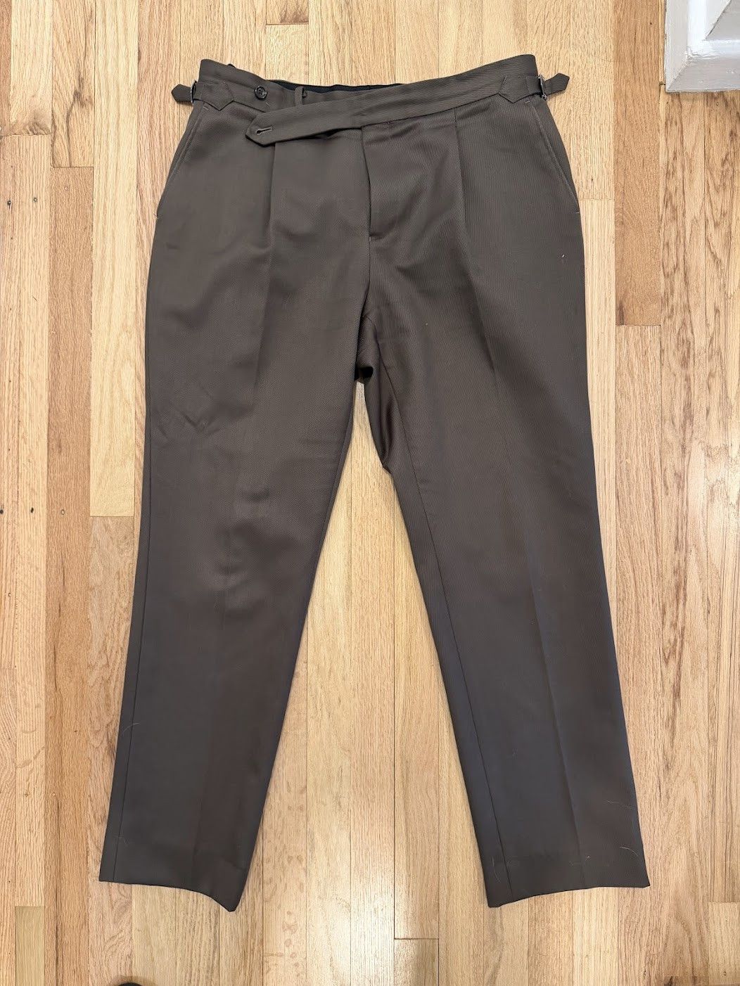 Spier & Mackay Spier & Mackay Sartorial Dark Olive Wool Trousers Size US 36 / EU 52 - 1 Thumbnail