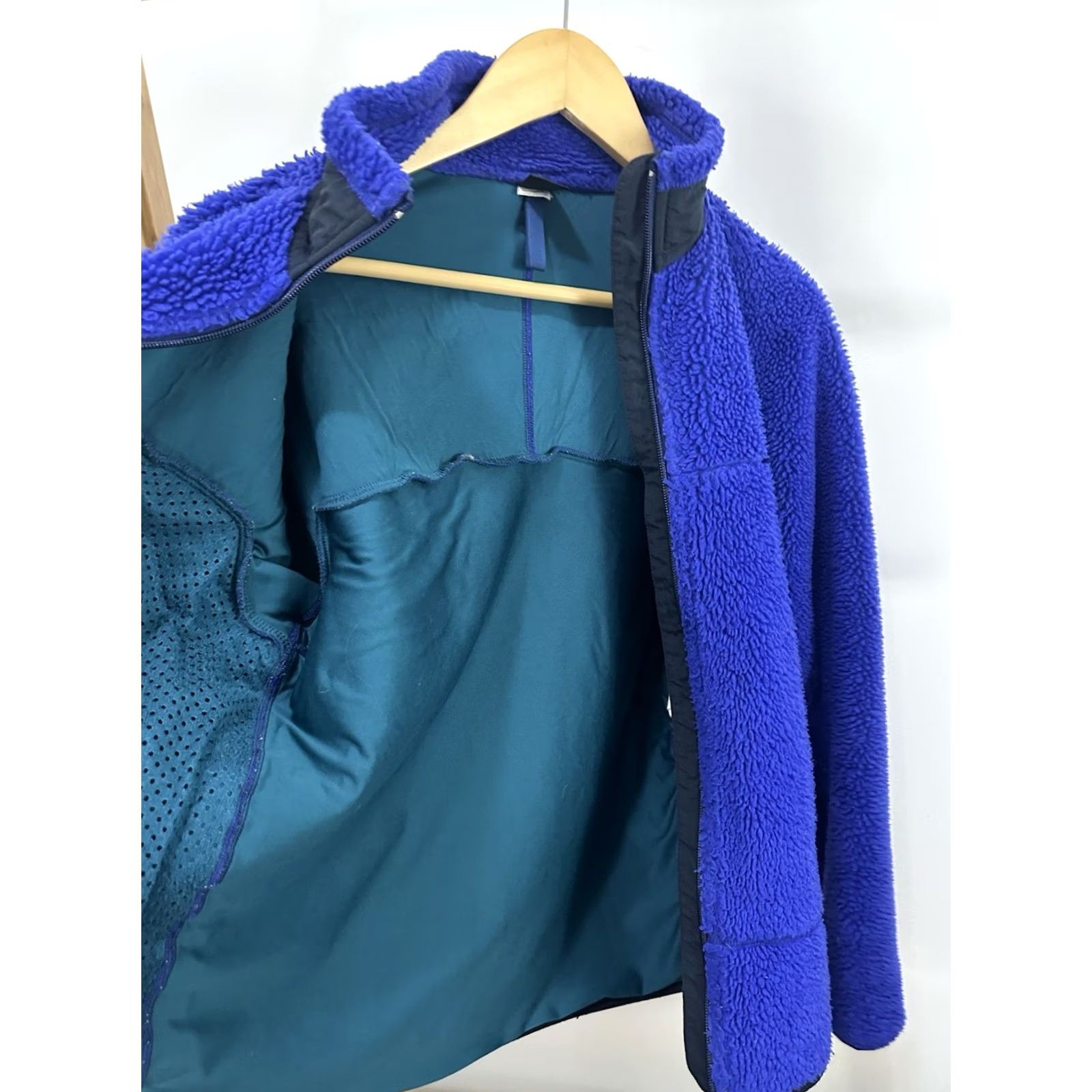 Patagonia VTG 90s Patagonia PEF Deep Pile Retro-X Full Zip Purple Blue Fleece Jacket S USA Size US S / EU 44-46 / 1 - 7 Thumbnail