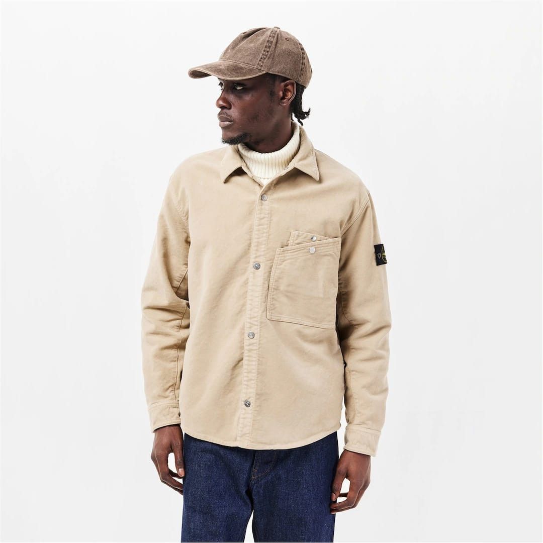Stone Island o1g2r1mq0526 MSkin Overshirt in Beige Size US XXL / EU 58 / 5 - 3 Thumbnail