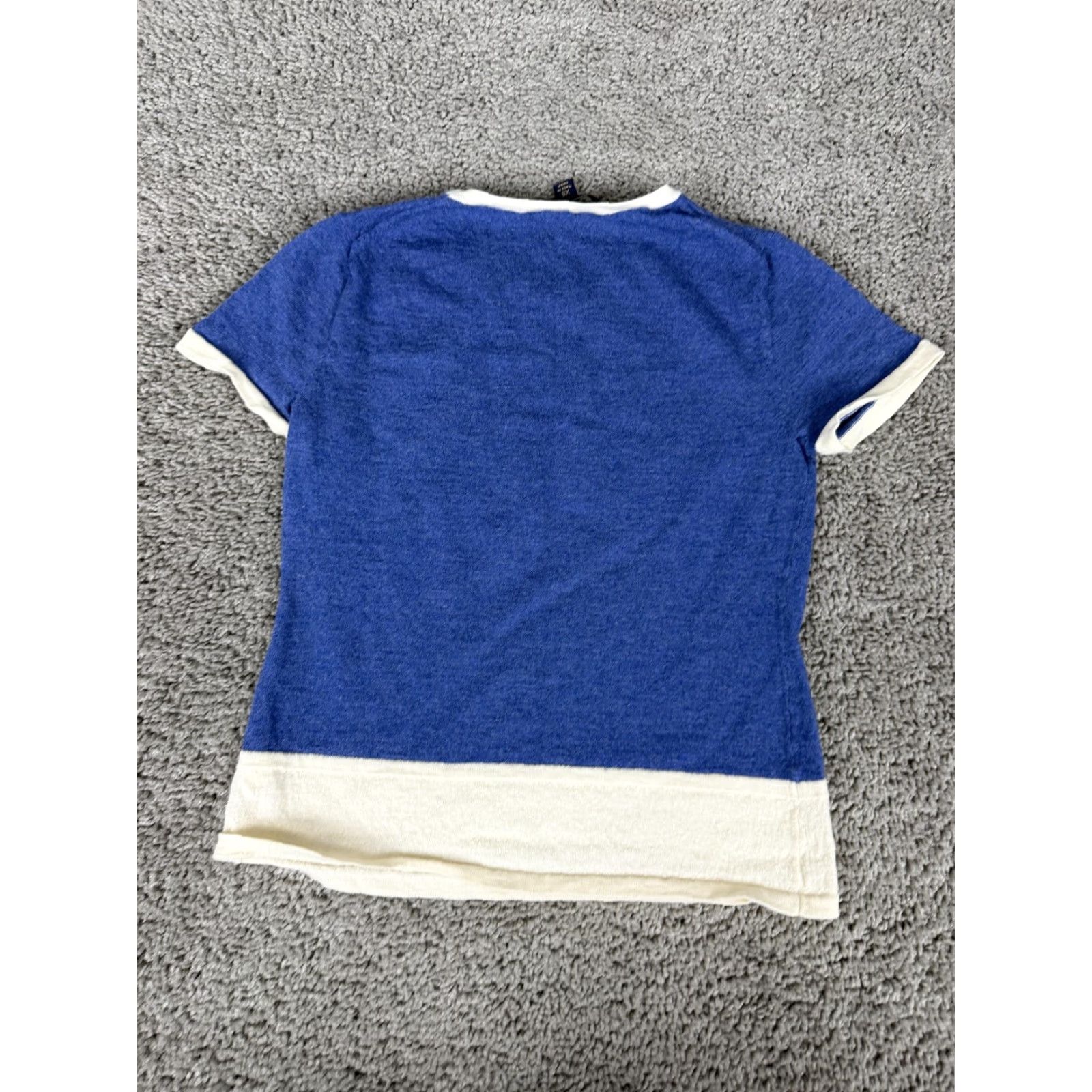 Brooks Brothers Brooks Brothers Shirt Womens XS Blue White Colorblock Ringer T-Shirt Top Size XS / US 0-2 / IT 36-38 - 5 Thumbnail