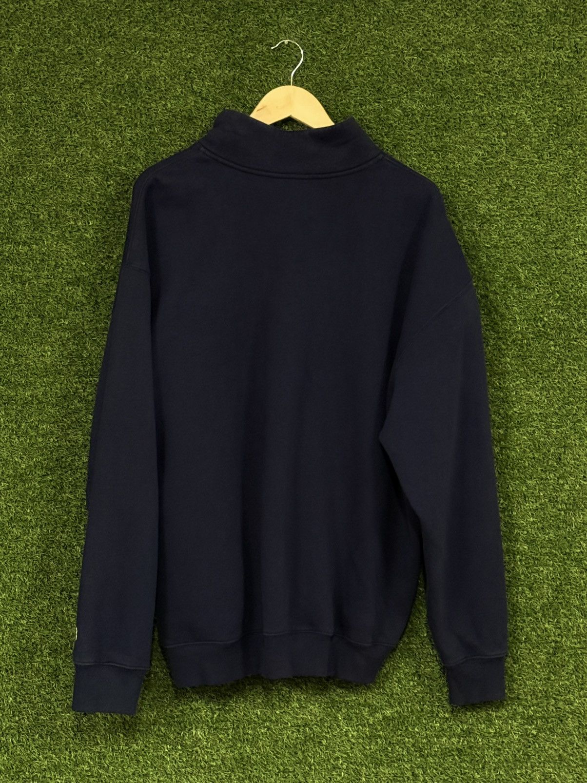 Champion Champion Quarter Zip Fleece Sweatshirt XL Navy Vintage Size US XL / EU 56 / 4 - 3 Thumbnail