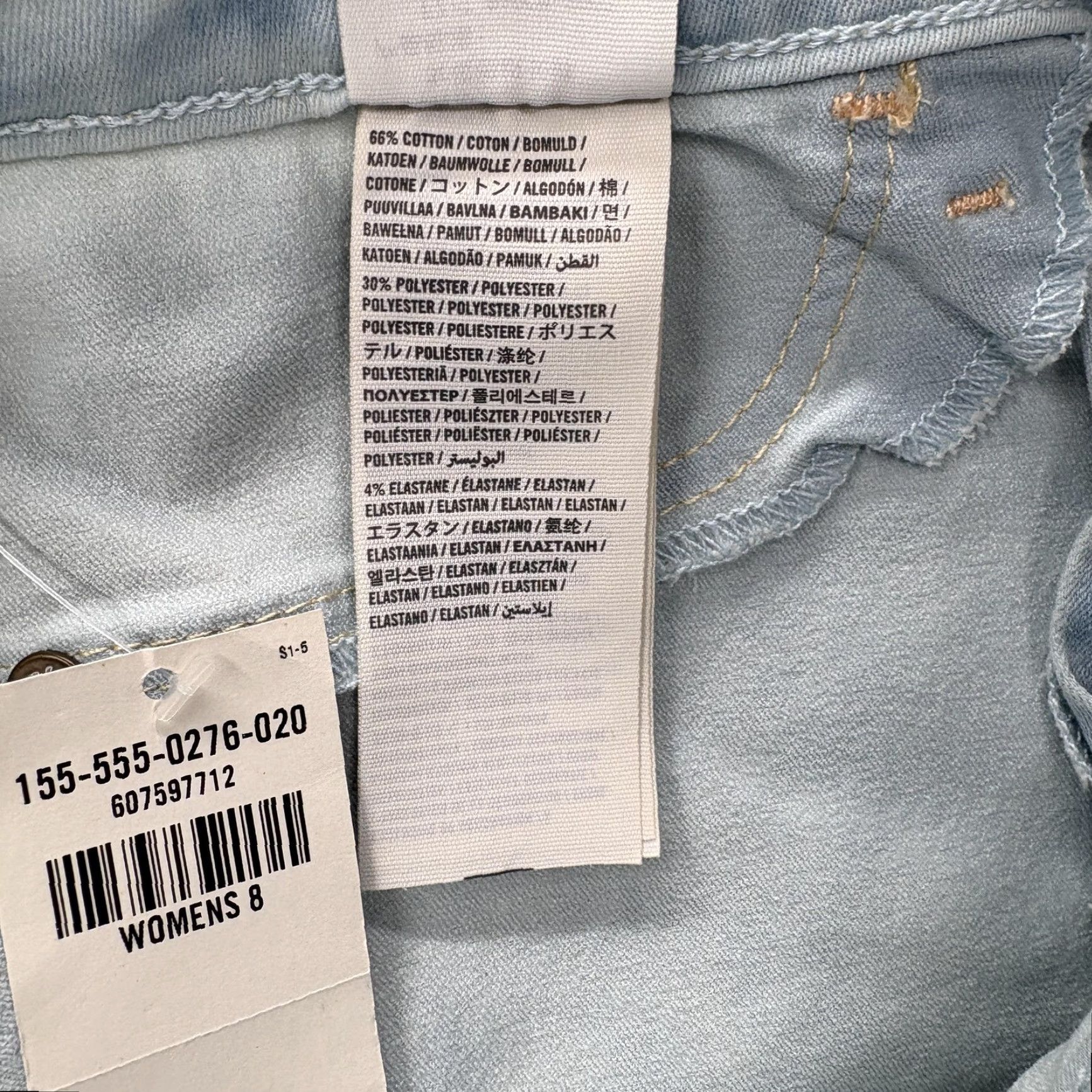 Abercrombie & Fitch Abercrombie & Fitch Super Skinny Ankle Jeans Womens 8 Light Wash Blue Mid Rise Stretch Denim Pockets Size 30" / US 8 / IT 44 - 7 Thumbnail