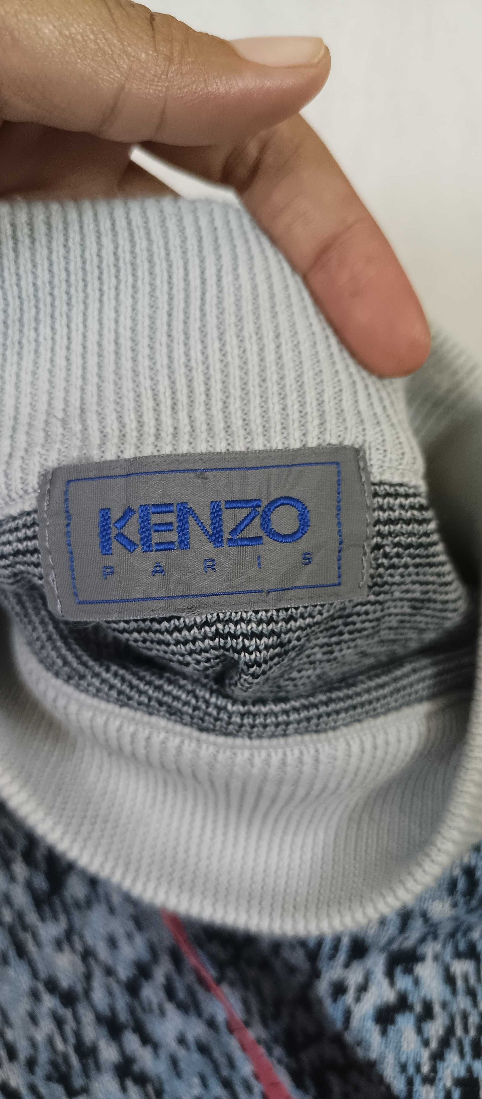 Designer × Kenzo KENZO PARIS Mix Color UNISEX Knit Sweater Jumper Neck Size L / US 10 / IT 46 - 13 Thumbnail