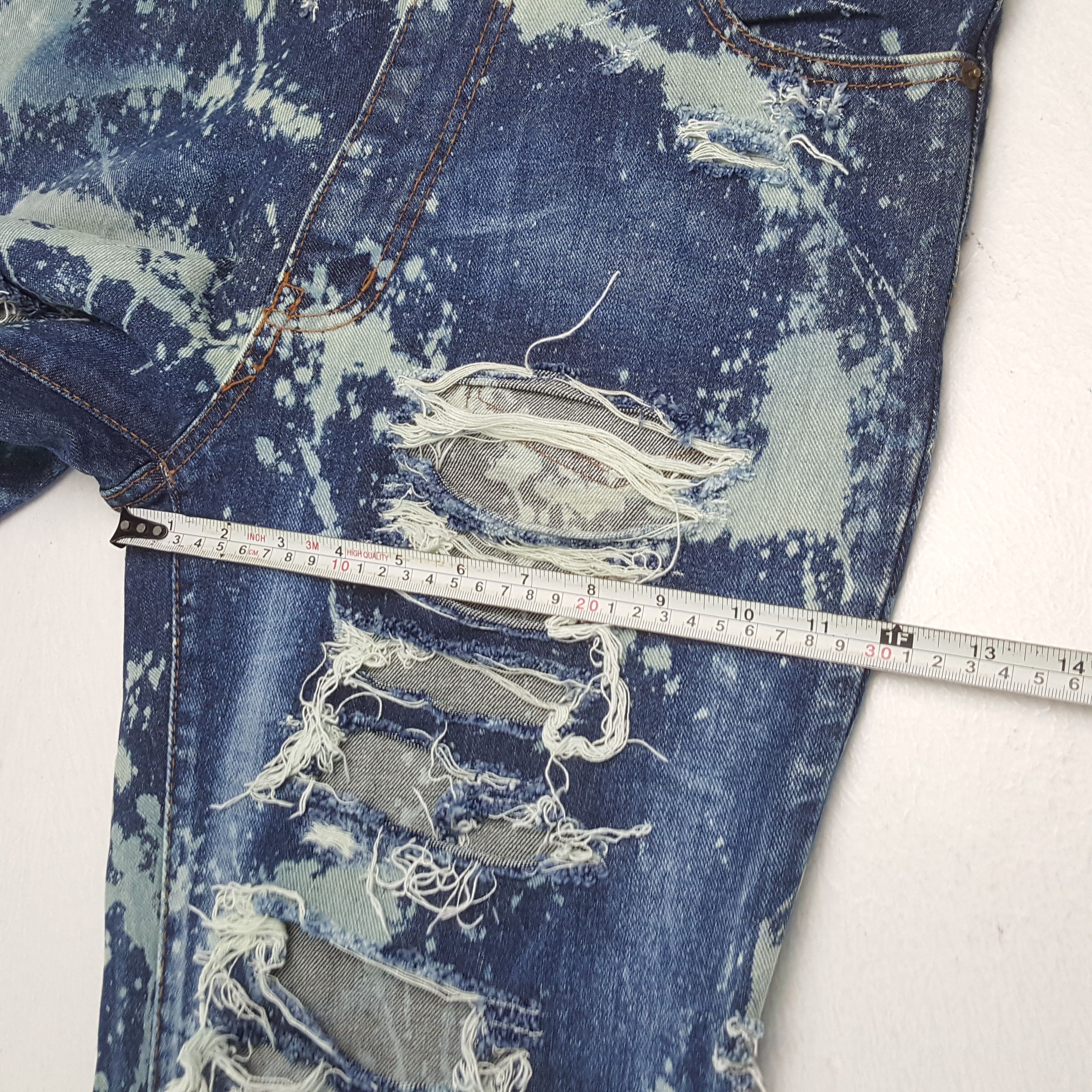 Japanese Brand × Vintage Vintage DENIM EXCHANGE Japanese Brand Distressed Jeans Size US 32 / EU 48 - 9 Thumbnail