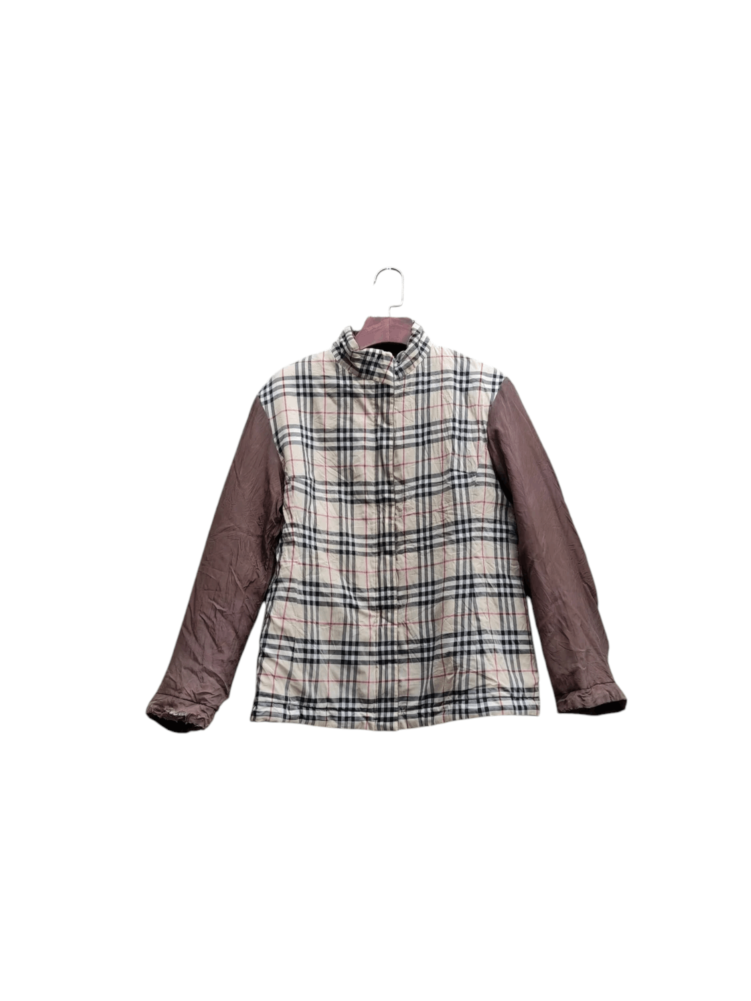 BURBERRY NOVA CHECK VINTAGE REVERSIBLE DOWN JACKET