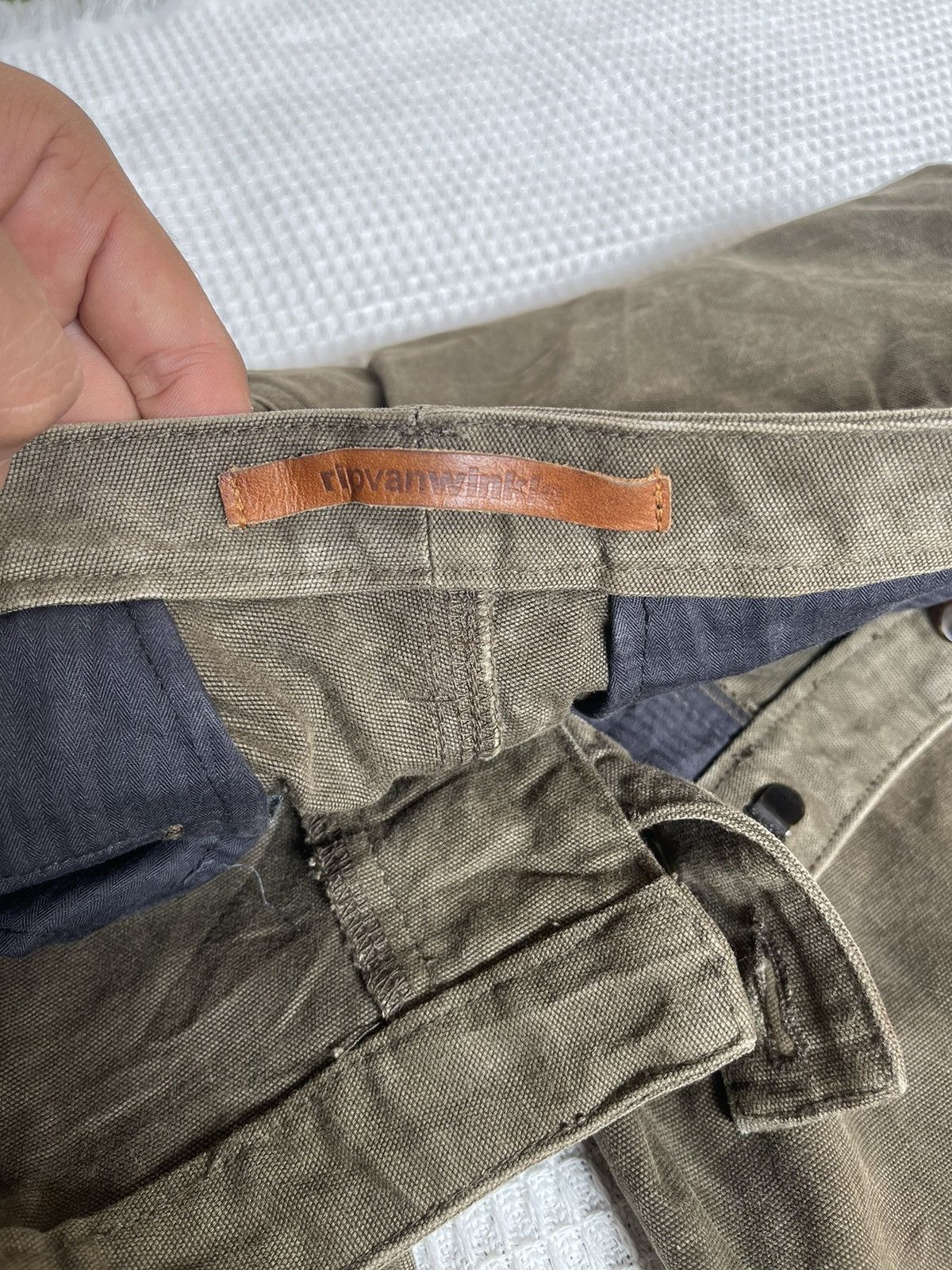 RIPVANWINKLE 🔥RIP VAN WINKLE JAPAN🔥Oil Coating Flared Cargo Pants 90s Size US 32 / EU 48 - 10 Thumbnail