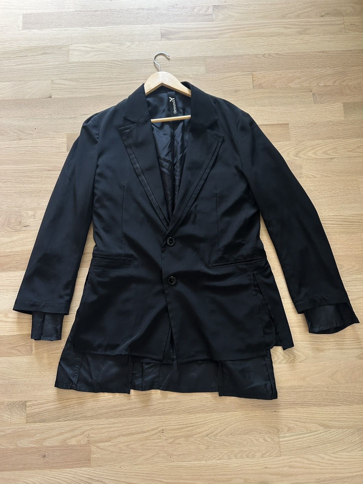 Ground Y × Yohji Yamamoto Ground Y Doubled Layered Blazer Jacket Size 40L - 1 Thumbnail