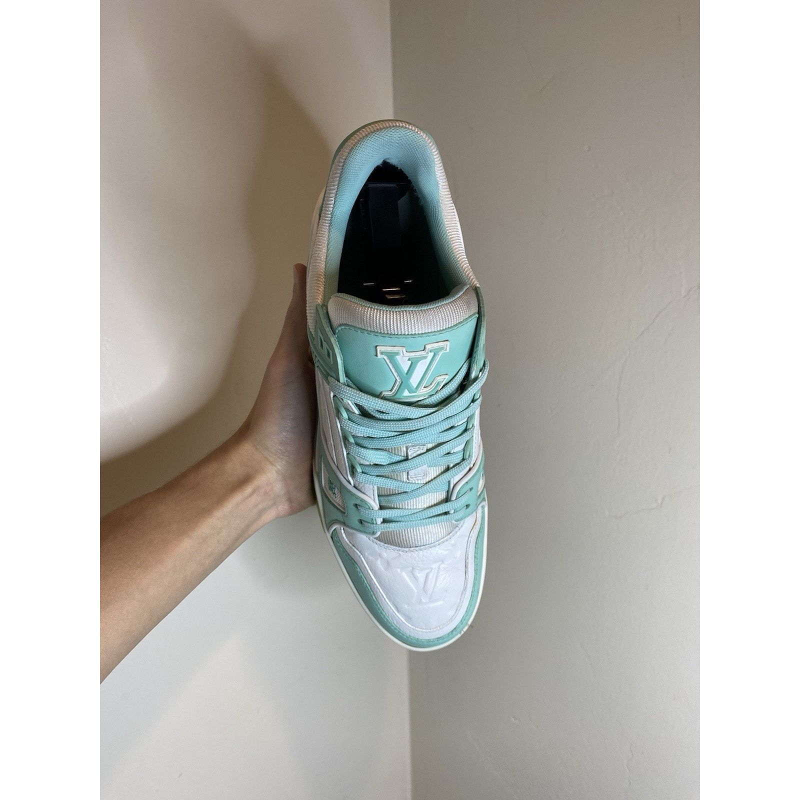 Louis Vuitton Louis Vuitton Trainer Sneakers “Green White” | Size 8.5-9 US Size US 8.5 / EU 41-42 - 5 Thumbnail