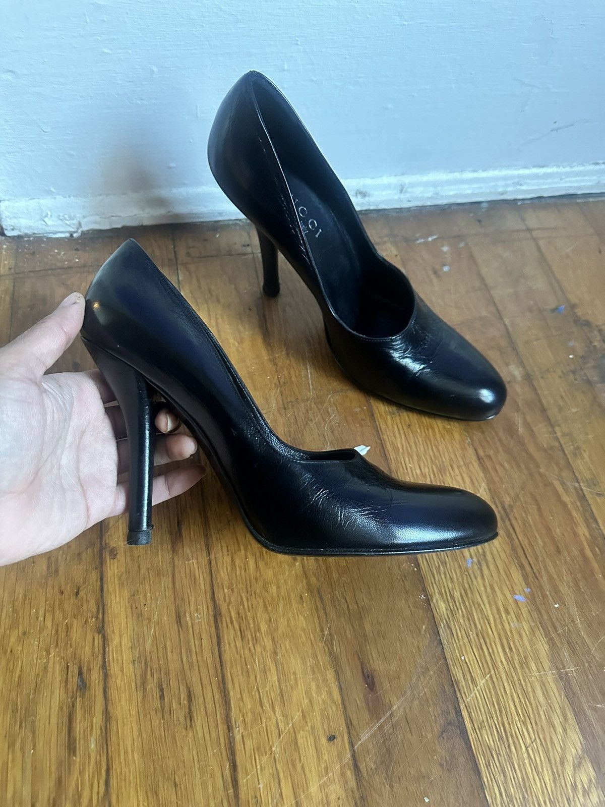 Gucci Gucci leather heels Size US 7.5 / IT 37.5 - 2 Thumbnail