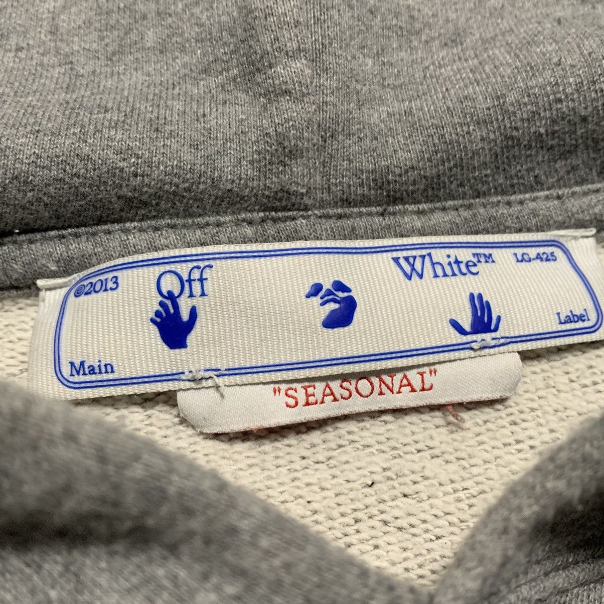 Off-White Off White Large Emotion Arrow Skate Grey Hoodie Virgil Abloh Size US M / EU 48-50 / 2 - 7 Thumbnail
