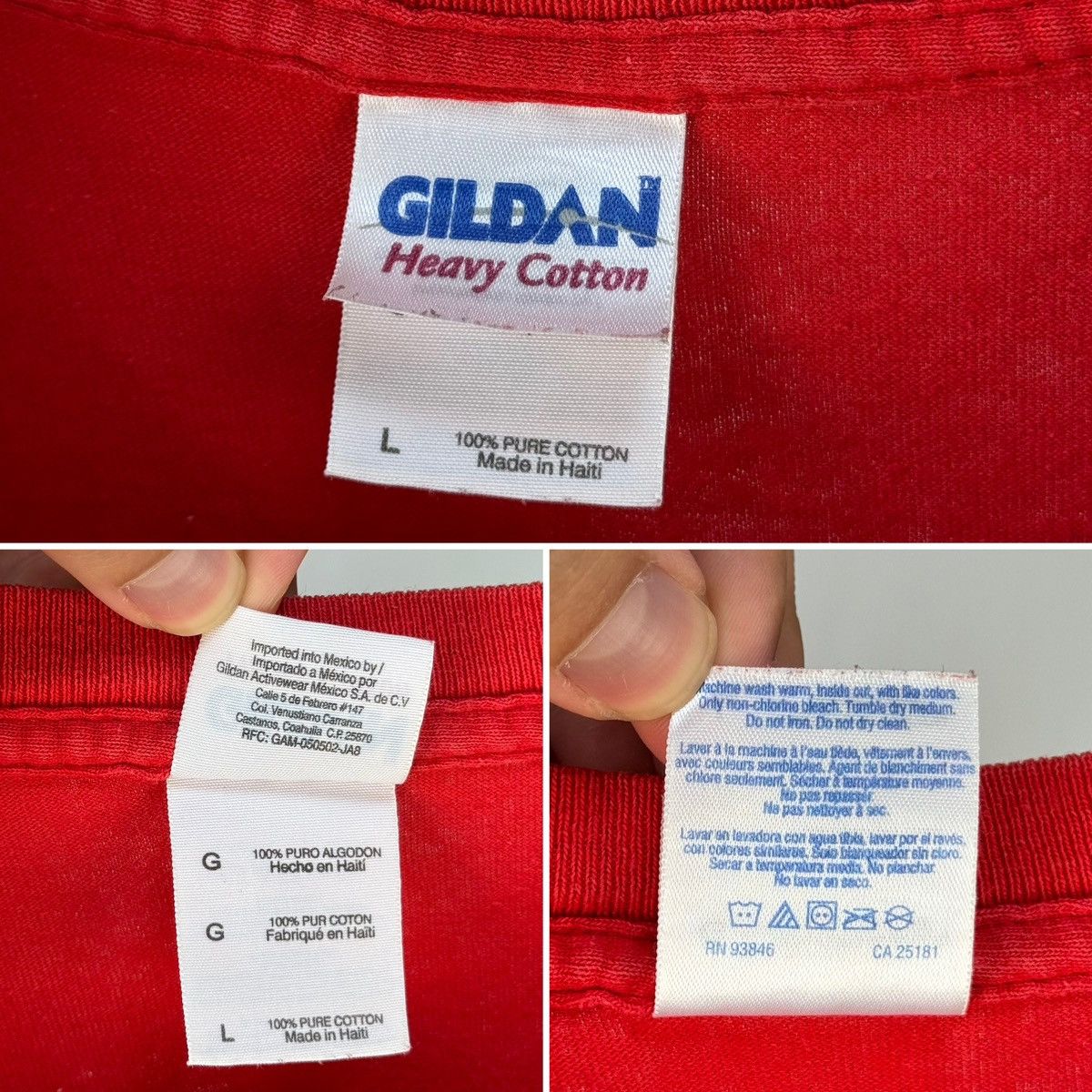 Gildan × Vintage Vintage Rolling Stones 2005 Gildan Red Short Sleeve T-Shirt Size US L / EU 52-54 / 3 - 22 Thumbnail