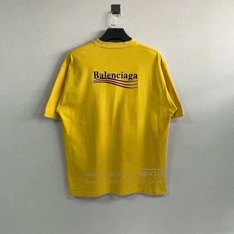 Balenciaga Balenciaga Embroidered wave cola short sleeve Size US L / EU 52-54 / 3 - 2 Thumbnail