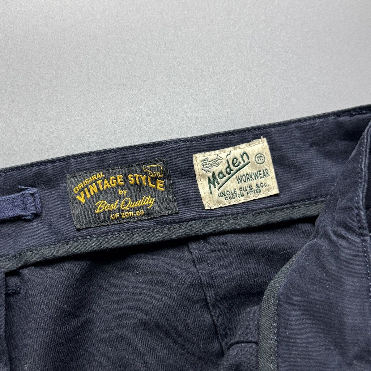 Japanese Brand Uncle Fu - Maden Heritage Rivet Utility Pants Size US 33 - 7 Thumbnail