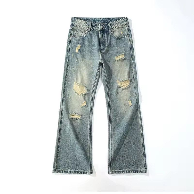 Other Ripped Hollow Boot Cut Jeans Size US 31 - 4 Thumbnail