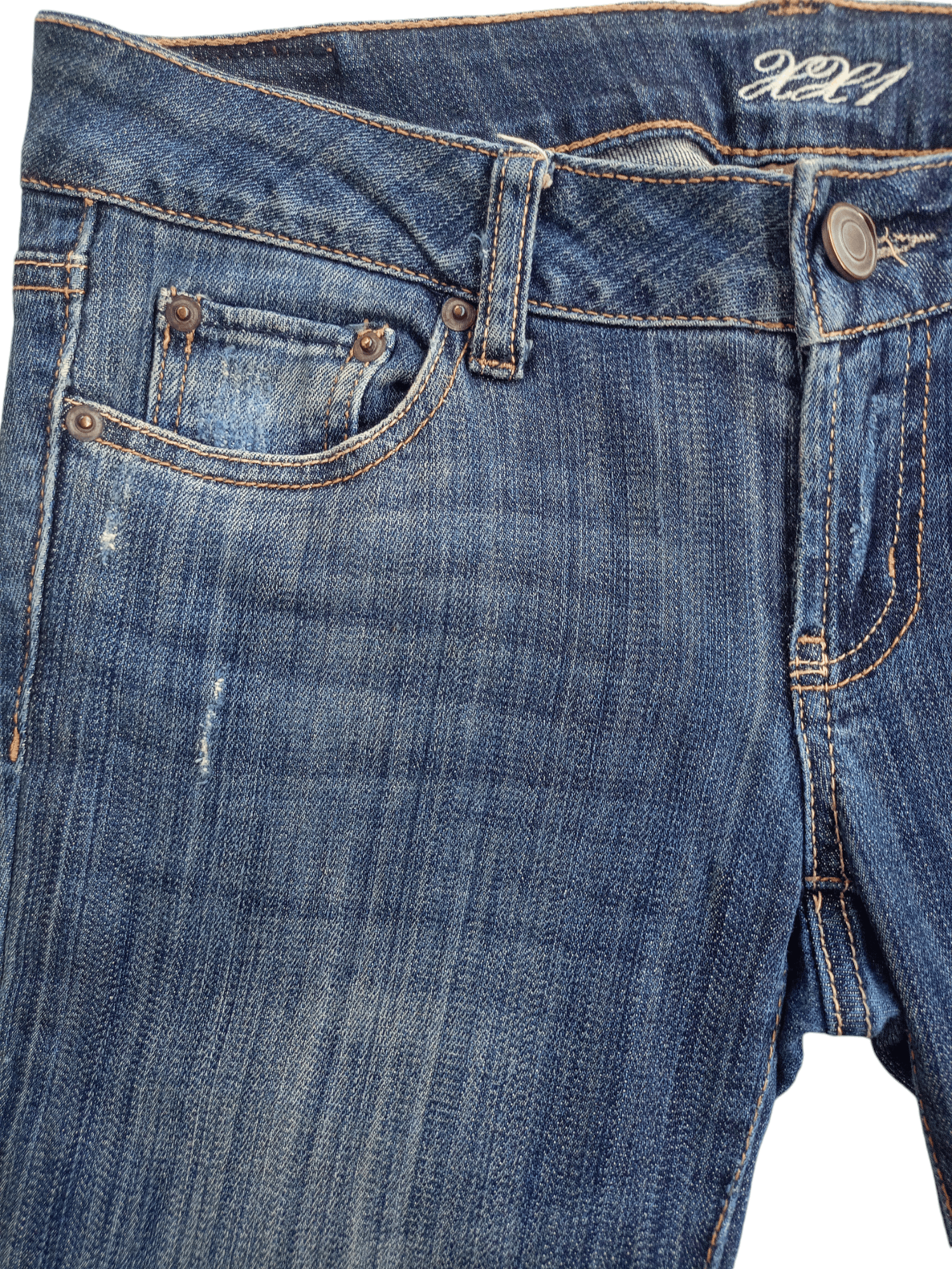 Forever 21 × Vintage XXL FOREVER 21 Boot Cut Distressed Vintage Streetwear Jeans Size 27" / US 4 / IT 40 - 3 Thumbnail