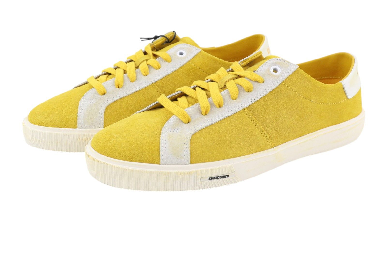 Diesel S-Mydori LC Men Sneakers EU44.5 Yellow Suede Leather 41131 Size US 11.5 / EU 44-45 - 4 Thumbnail