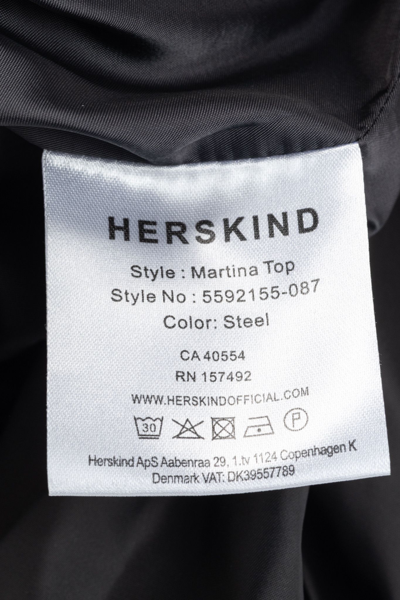 HERSKIND Herskind Martina Steel Satin Gathered Sleeveless Top Size S / US 4 / IT 40 - 8 Thumbnail