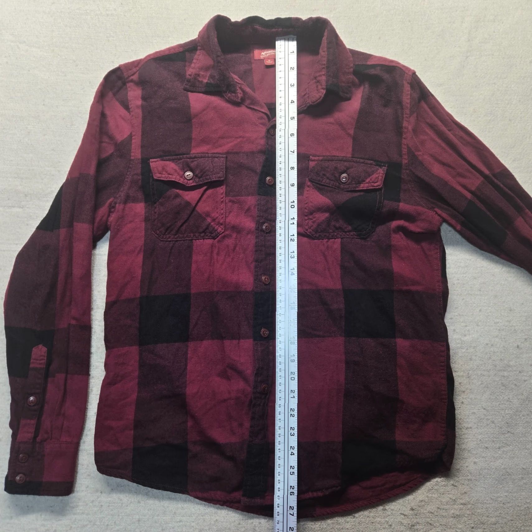 Vintage Arizona Jeans Shirt Women L Red Plaid Button-Up Long Sleeve Casual Size L / US 10 / IT 46 - 6 Thumbnail