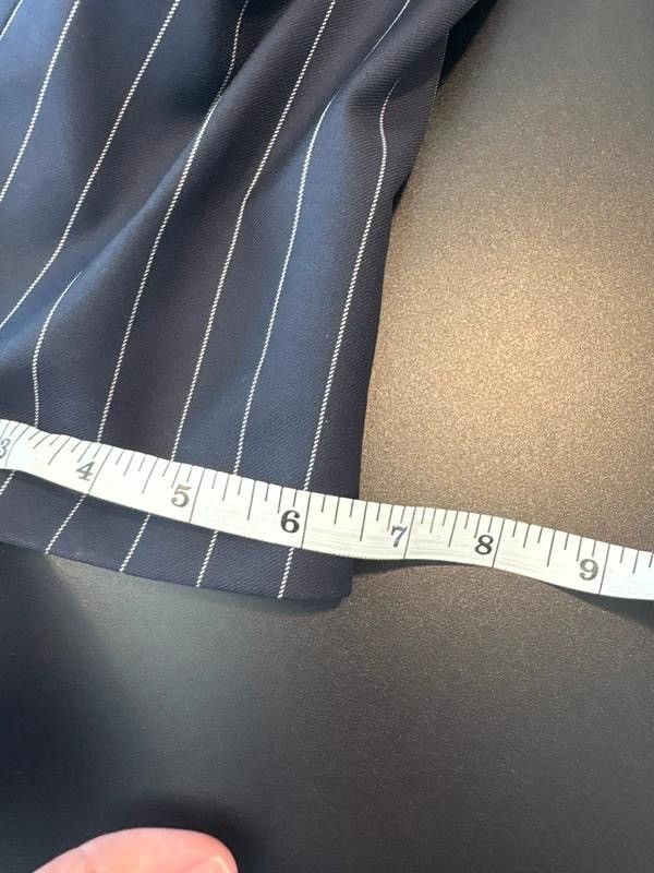 Vitale Barberis Canonico Bespoke Navy Pinstripe DB Suit 6x3 Italian Vitale Barberis Size 42R - 9 Thumbnail