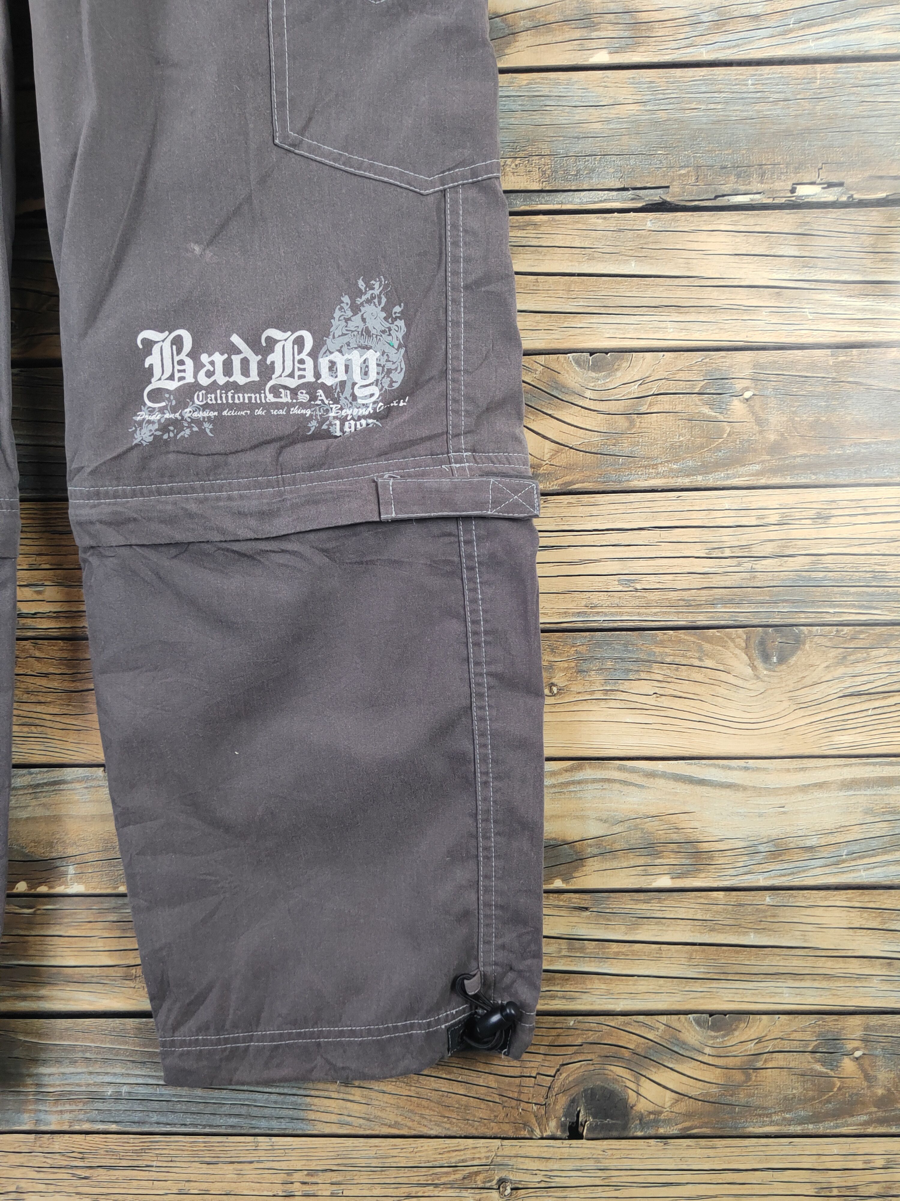 Japanese Brand Bad Boy Dark Gray Multipocket Tactical Cargo Pants #W2193 Size US 31 - 8 Thumbnail