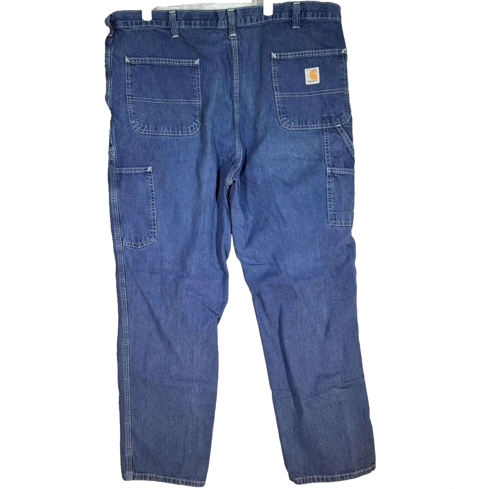Carhartt VINTAGE N/A Carhartt Jeans Mens 40x32 Blue Dungaree Fit Carpenter Work Denim Utility Zip Fly Size US 40 / EU 56 - 2 Thumbnail