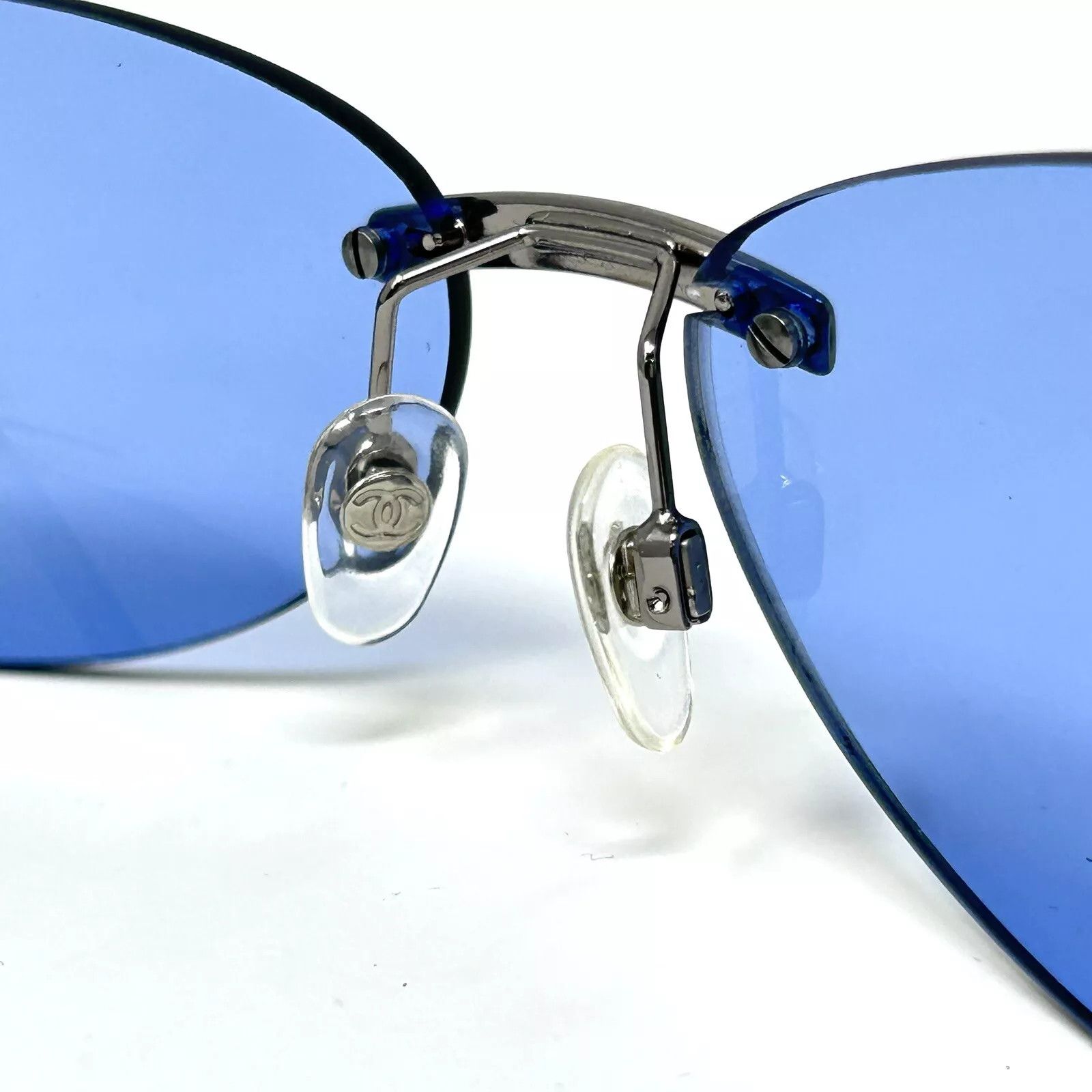 Chanel Chanel Sunglasses 4037 Rhinestone CC 4017 Rimless Vintage Size ONE SIZE - 6 Thumbnail