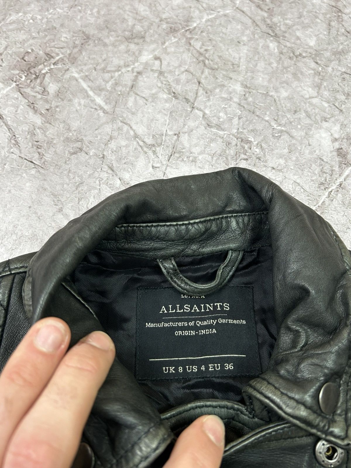 Allsaints Allsaints leather jacket streetwear Size S / US 4 / IT 40 - 6 Thumbnail