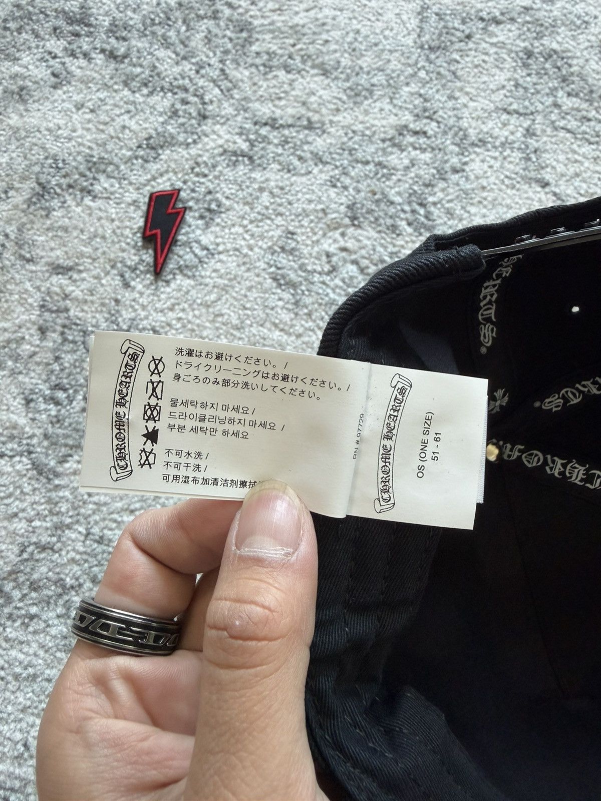 Chrome Hearts Vertical CH Baseball Hat Size ONE SIZE - 7 Thumbnail