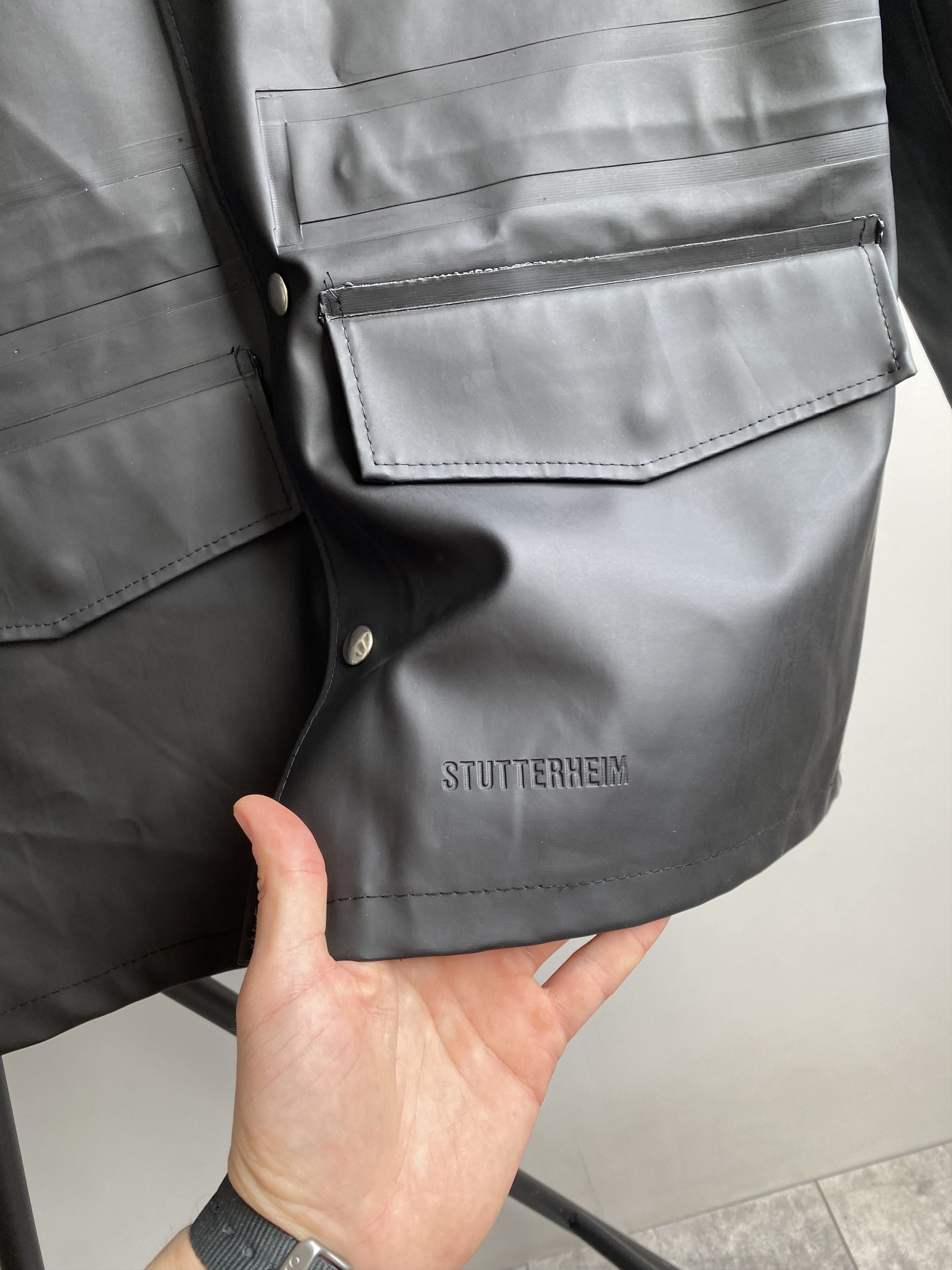Stutterheim STUTTERHEIM Stockholm M-65 Rain Coat Black Size US M / EU 48-50 / 2 - 6 Thumbnail