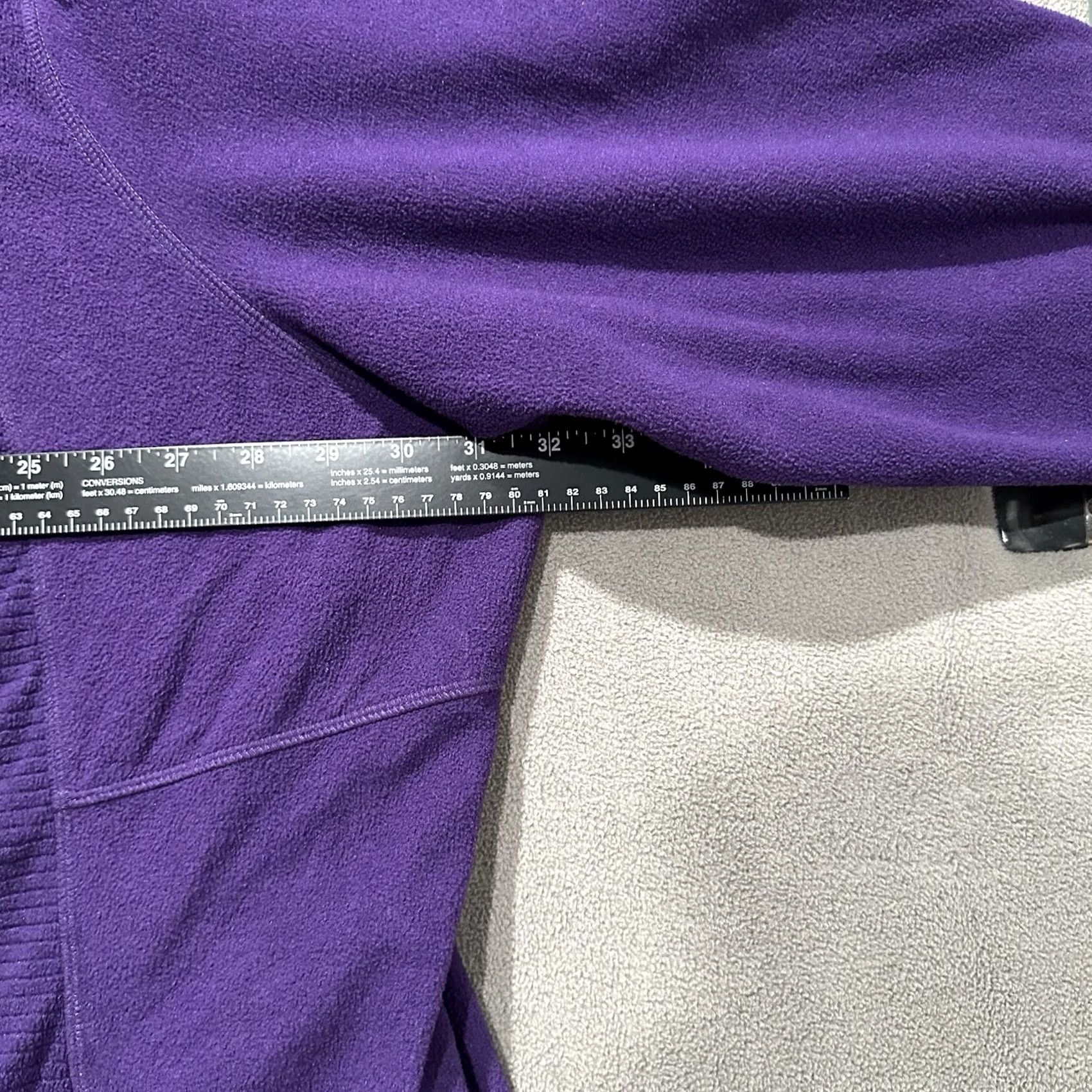 Vintage St. John's Bay Jacket Womens 5X Purple Fleece Midweight 1/4 Zip Pullover EUC Mens? Womens Size XXL / US 16-18 / IT 52-54 - 6 Thumbnail