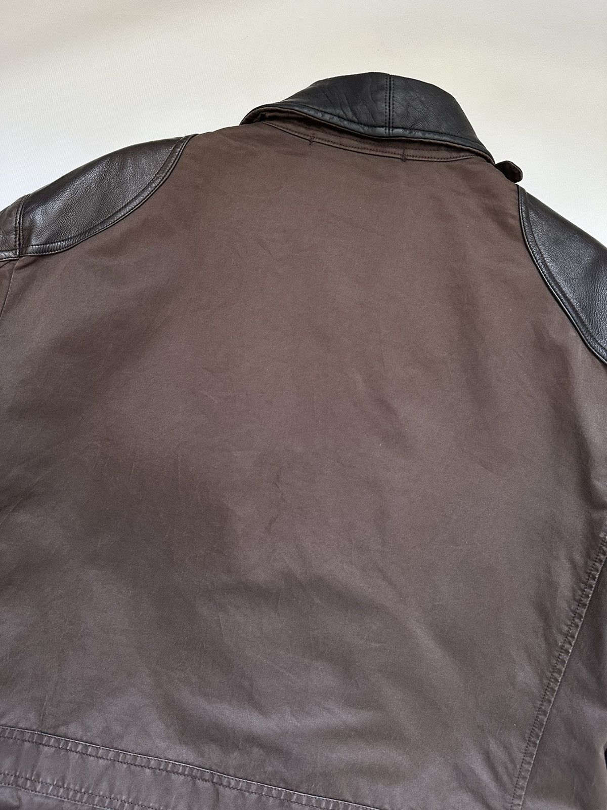 Vintage 2005AW C.P.COMPANY MADE IN ITARY LEATHER SWITCHING COAT Size US M / EU 48-50 / 2 - 22 Thumbnail