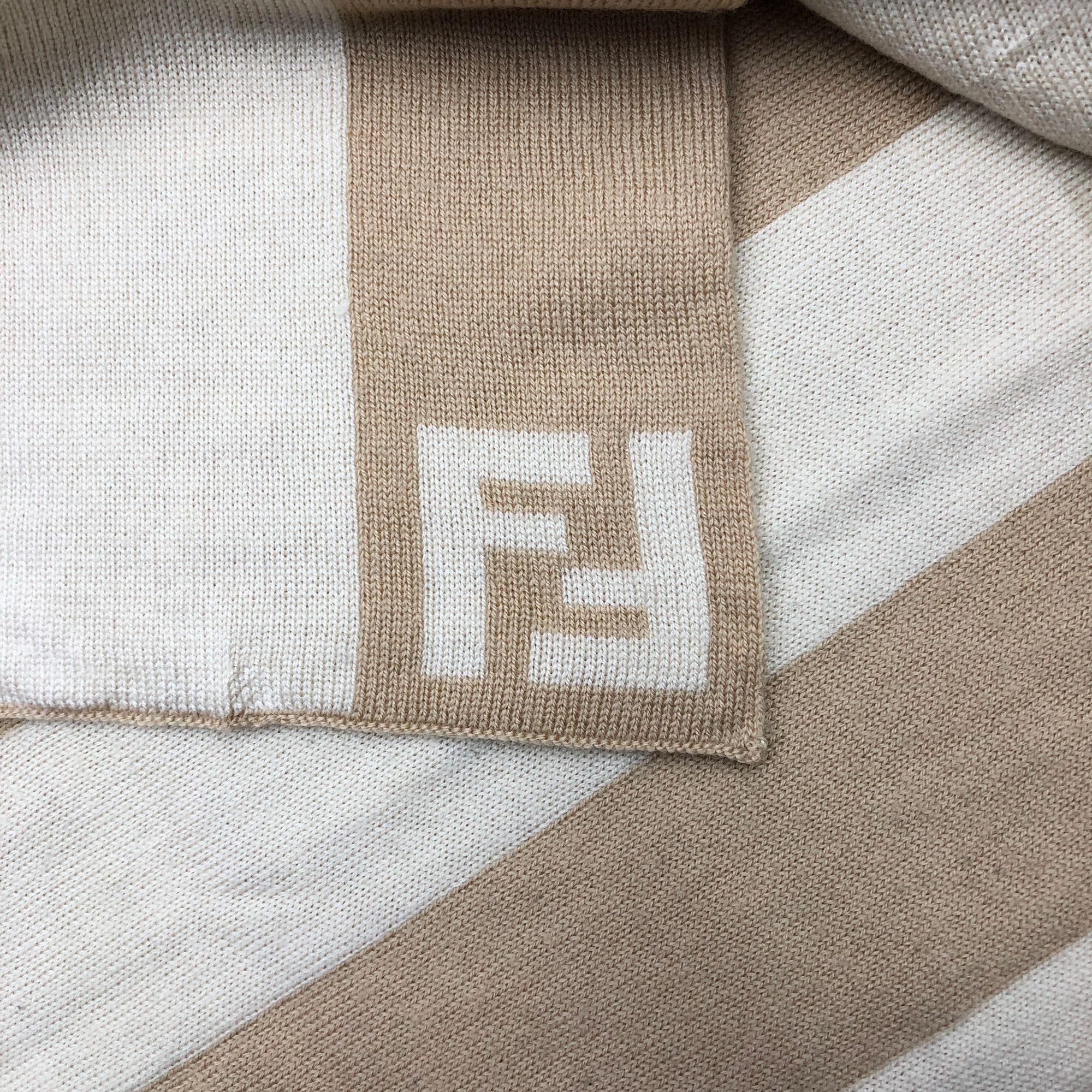Fendi Vintage Fendi Scarf Muffler Wool Cashmere Scarves Size ONE SIZE - 8 Thumbnail