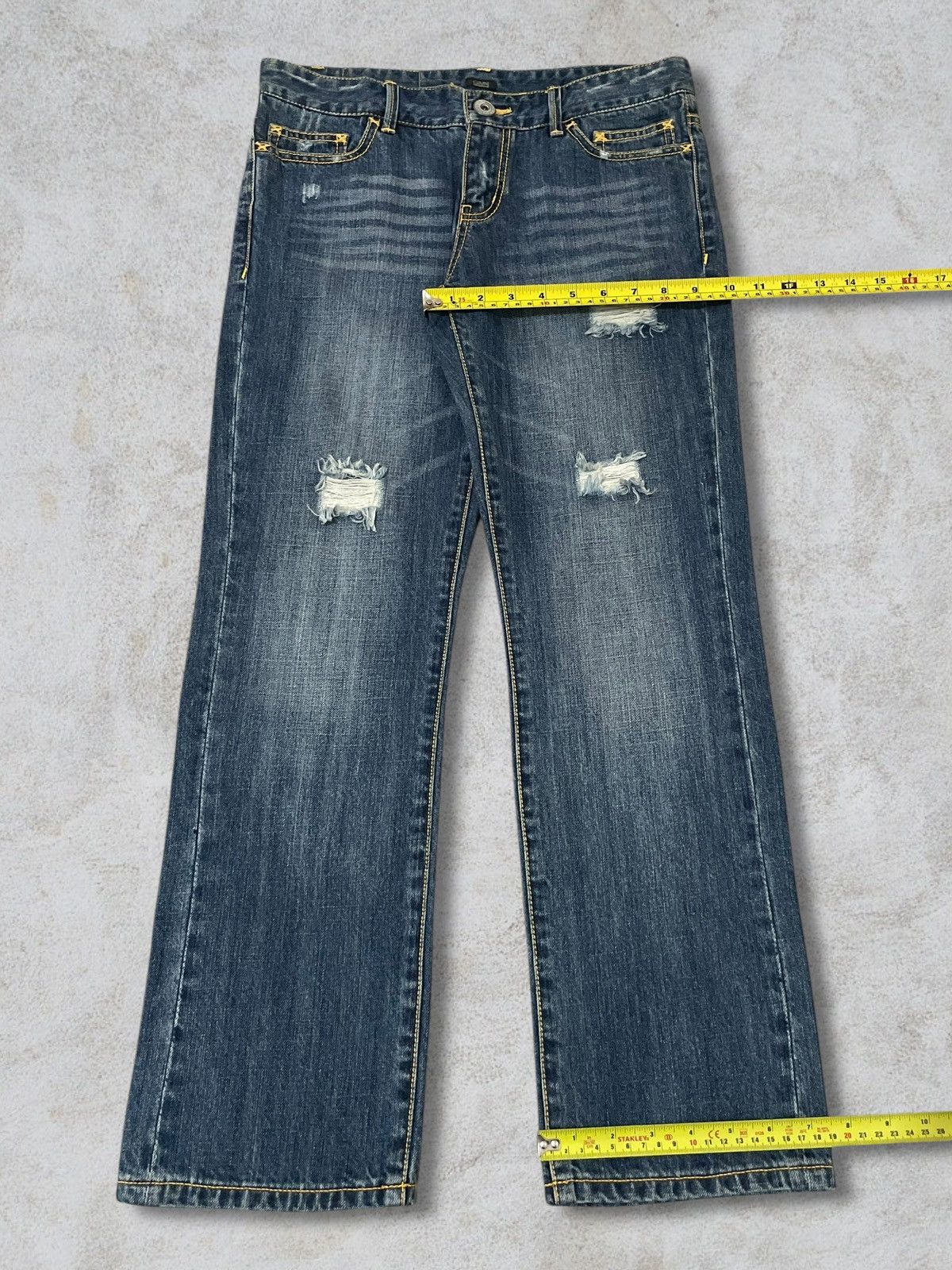 Japanese Brand Japanese GMN Quarter Gemini Stars Sprinkle Punk Jeans Size 30" / US 8 / IT 44 - 13 Thumbnail