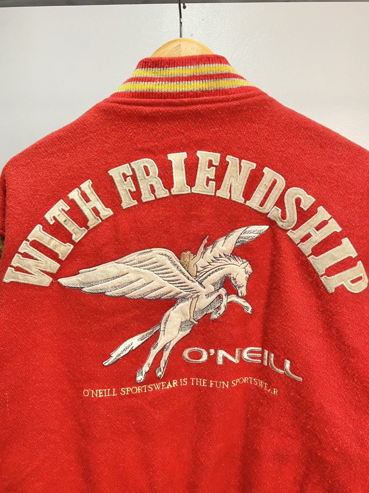O'Neill Vintage O’neill Varsity jacket leather sleeve Size US M / EU 48-50 / 2 - 5 Thumbnail