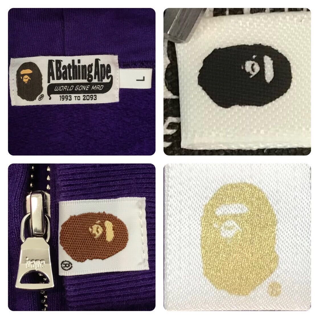 Bape BAPE White Tiger full zip hoodie purple a bathing ape Size US L / EU 52-54 / 3 - 8 Thumbnail
