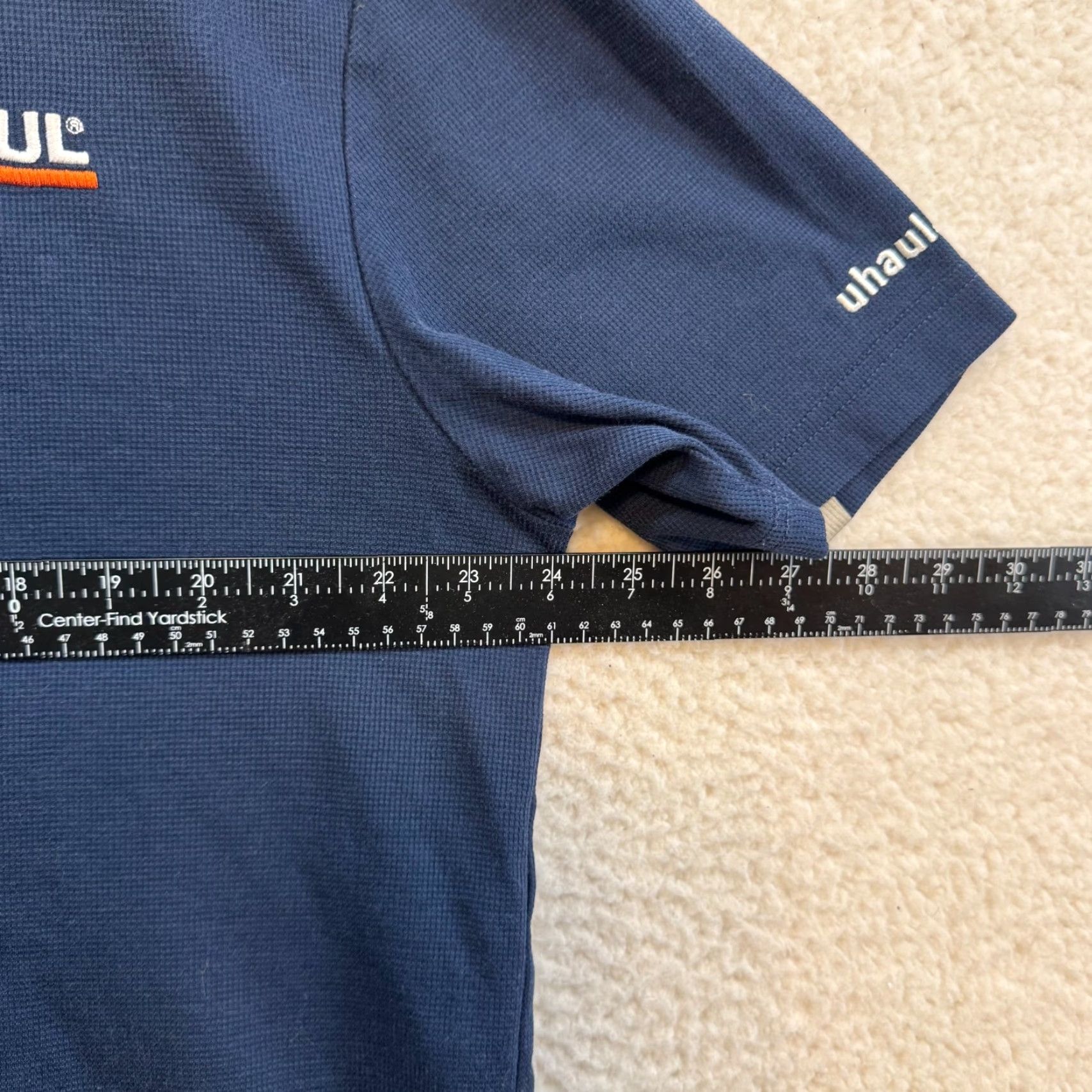 Vintage U-Haul Polo Shirt Navy Blue Reflective Work Uniform Mens Large XL Shirt Size US L / EU 52-54 / 3 - 5 Thumbnail