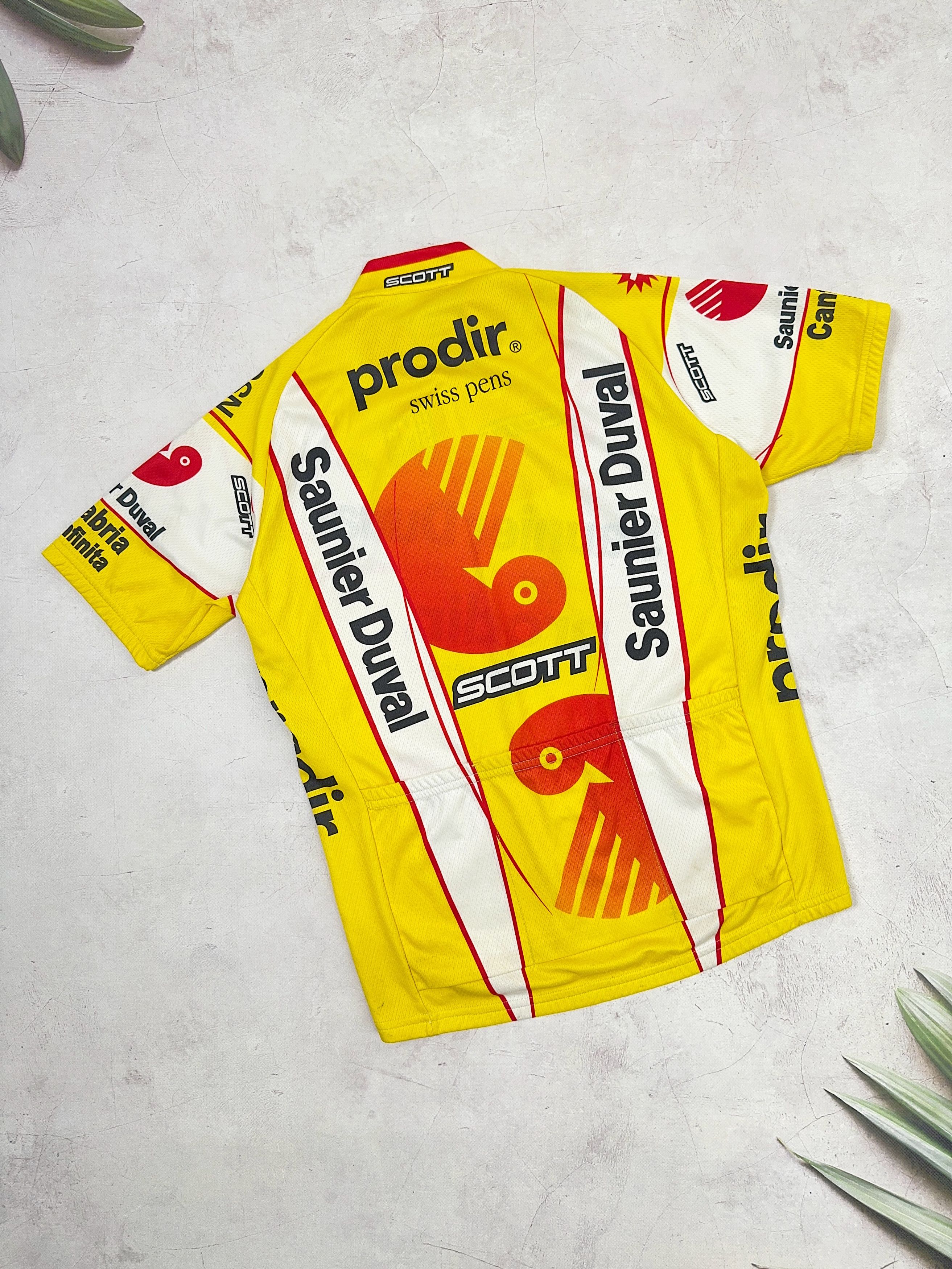 Vintage Vintage Santini Cycling Jersey 2006 Saunier Duval Prodir Size US M / EU 48-50 / 2 - 9 Thumbnail