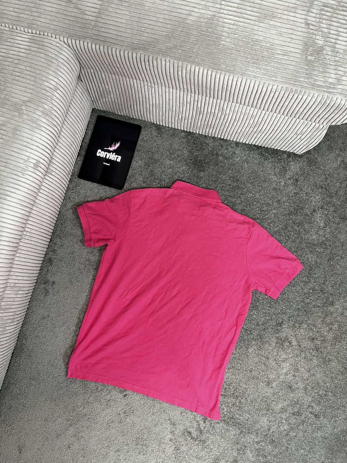 Chaps Ralph Lauren × Designer × Vintage Chaps Vintage Polo Shirt Pink Size US XL / EU 56 / 4 - 4 Thumbnail