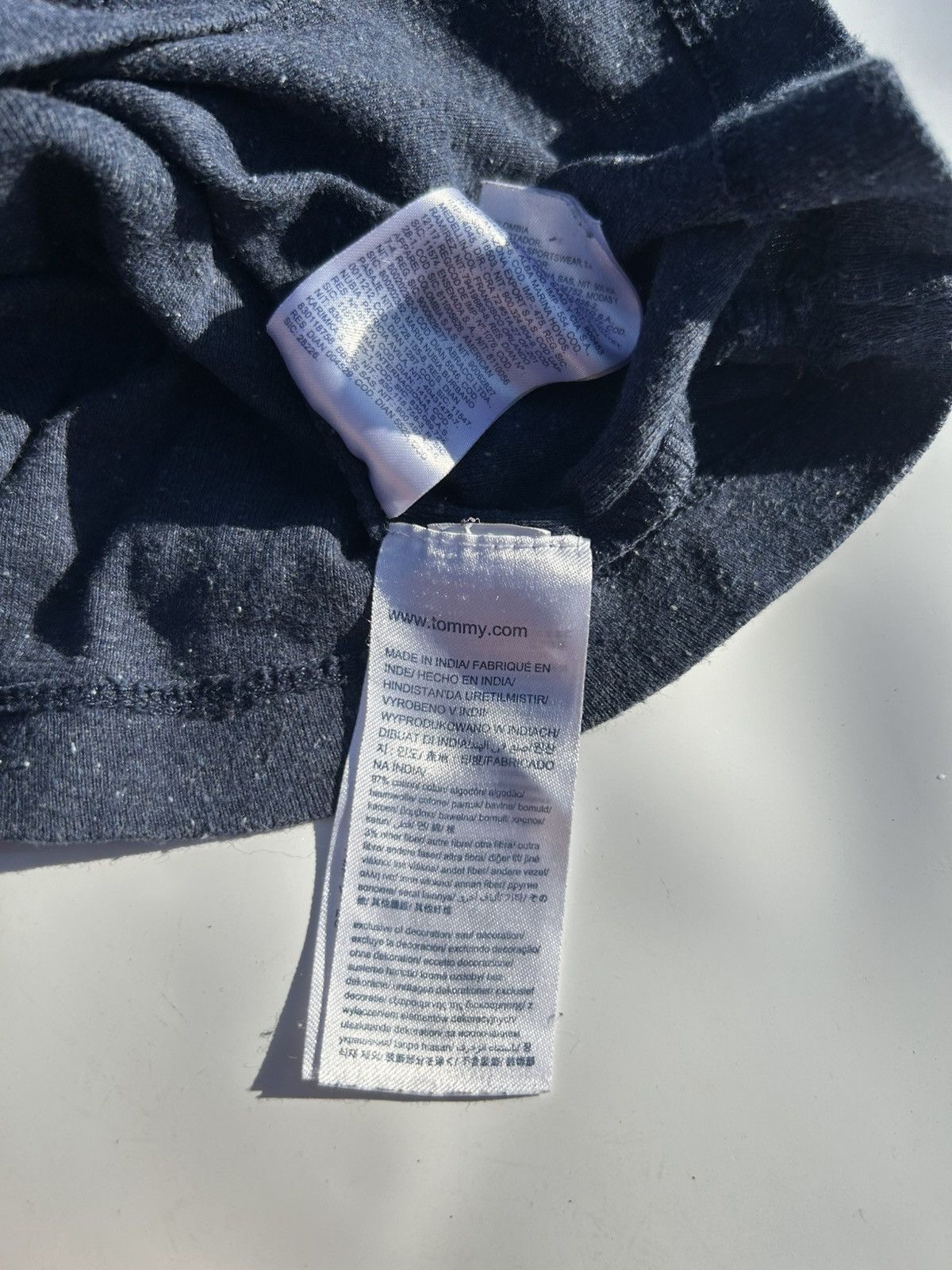 Tommy Hilfiger Hilfiger Denim Basics Sweatshirt Navy Lint Like Texture Size US XL / EU 56 / 4 - 12 Thumbnail