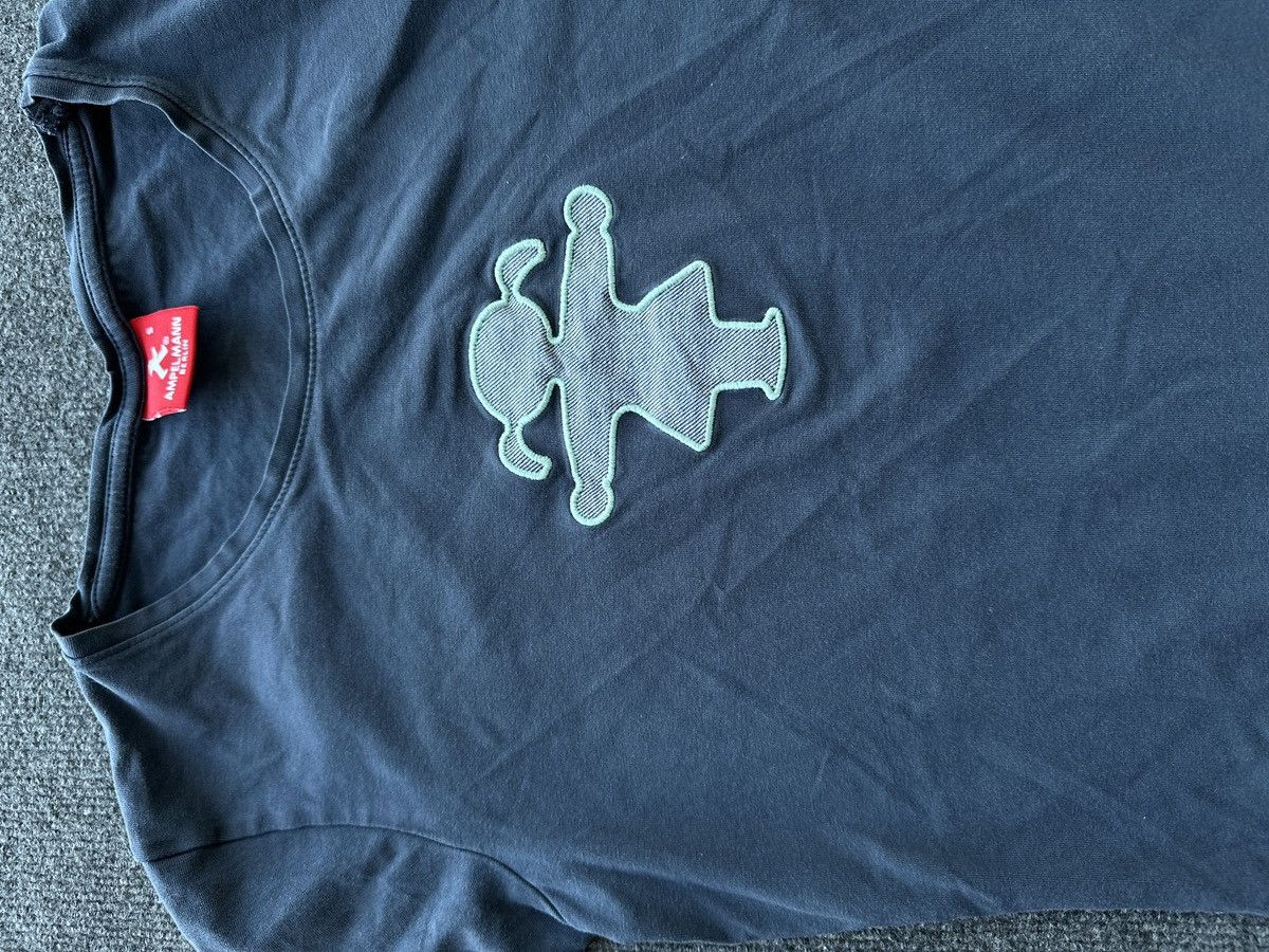 Other 🚨 AMPELMANN DARK BLUE WOMEN T-SHIRT CREW NECK CENTRAL LOGO Size S / US 4 / IT 40 - 6 Thumbnail