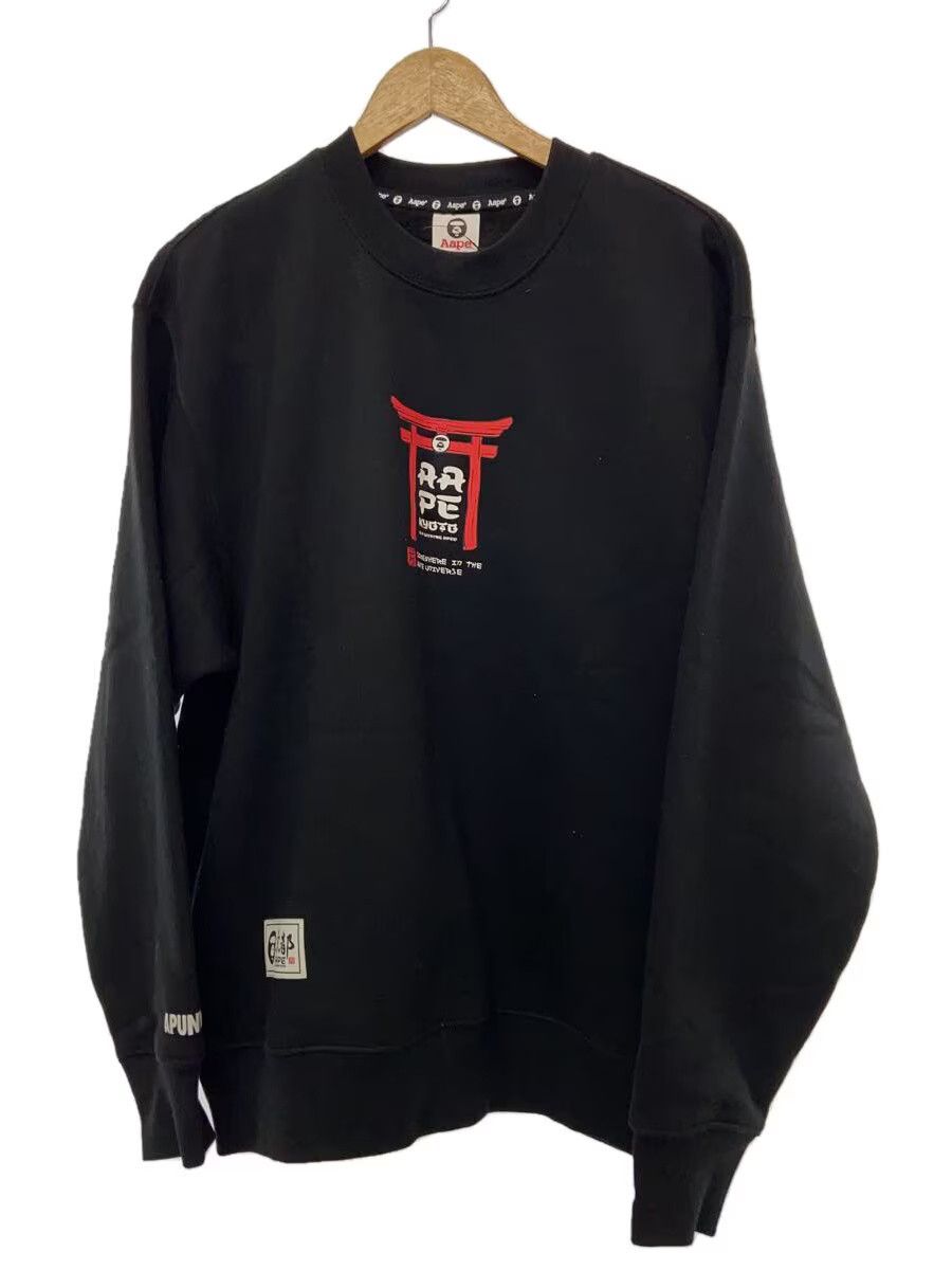 Bape A Bathing Ape Cotton Sweatshirt Black Size US L / EU 52-54 / 3 - 1 Thumbnail