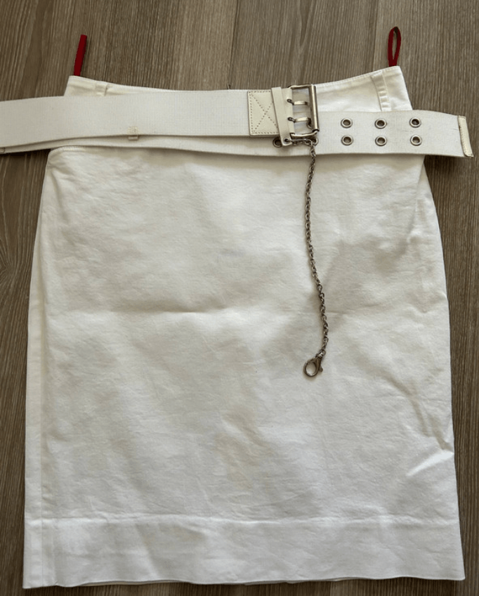 Prada Prada Skirt Nylon Belted Zip Red Tab Sport 1999 Mini EX0152 Size 42" / US 20 - 1 Thumbnail