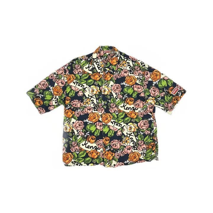 Kenzo KENZO Floral Print Short Sleeve Shirt for Men -2507 Size US L / EU 52-54 / 3 - 2 Thumbnail
