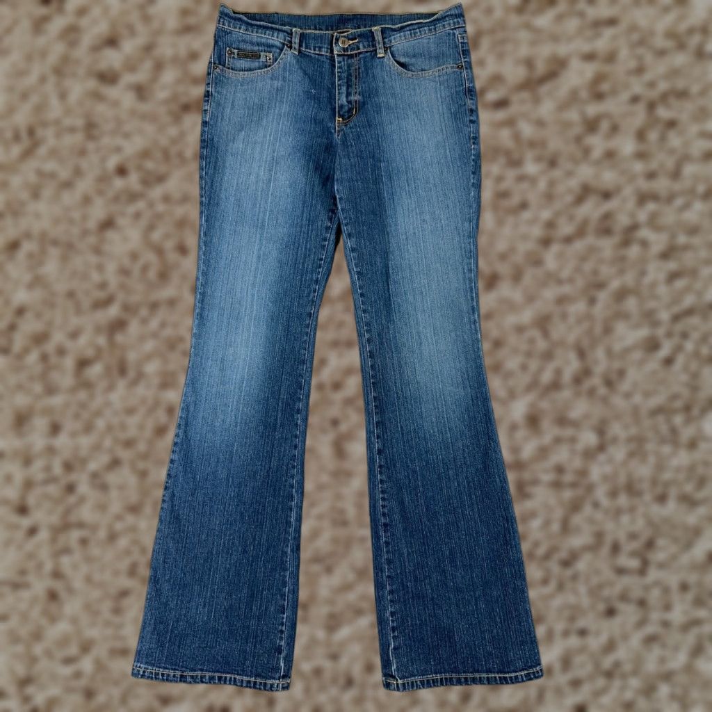Vintage New York & Company Jeans Womens 2 Tall Blue Denim Bootcut Cotton Low Rise Size 26" / US 2 / IT 38 - 1 Thumbnail