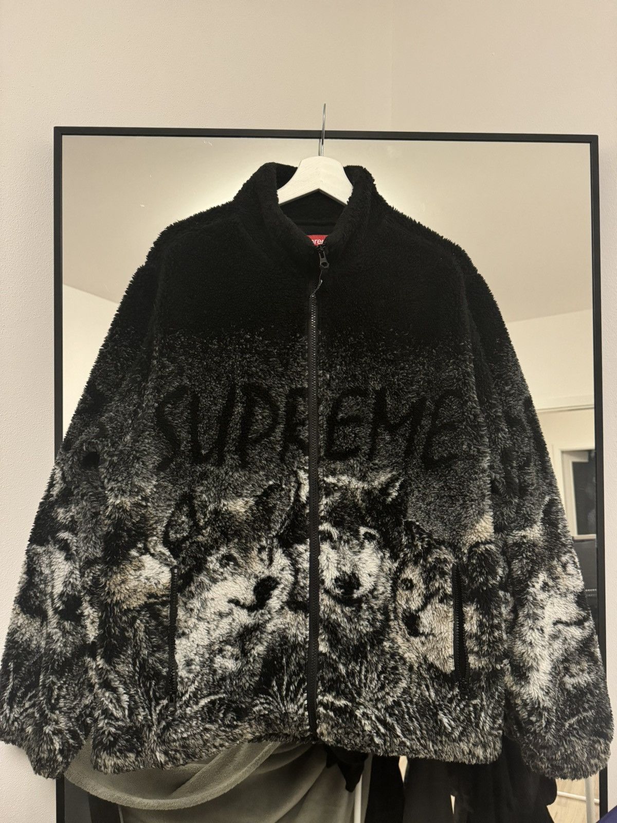 Supreme Wolf Fleece Jacket | Grailed