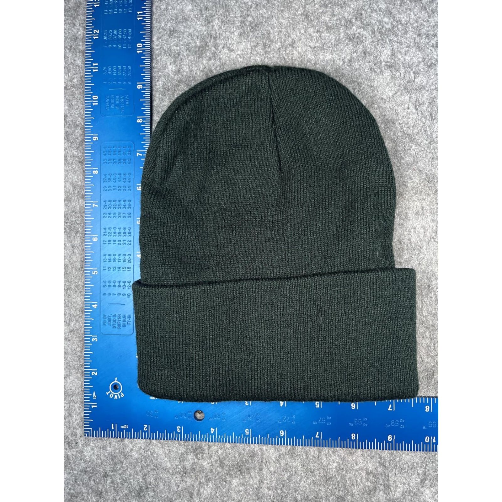 Port & Company Port & Company Hat Beanie Mens One Size Green Knit D49 Logo Stretch Winter Size ONE SIZE - 4 Thumbnail