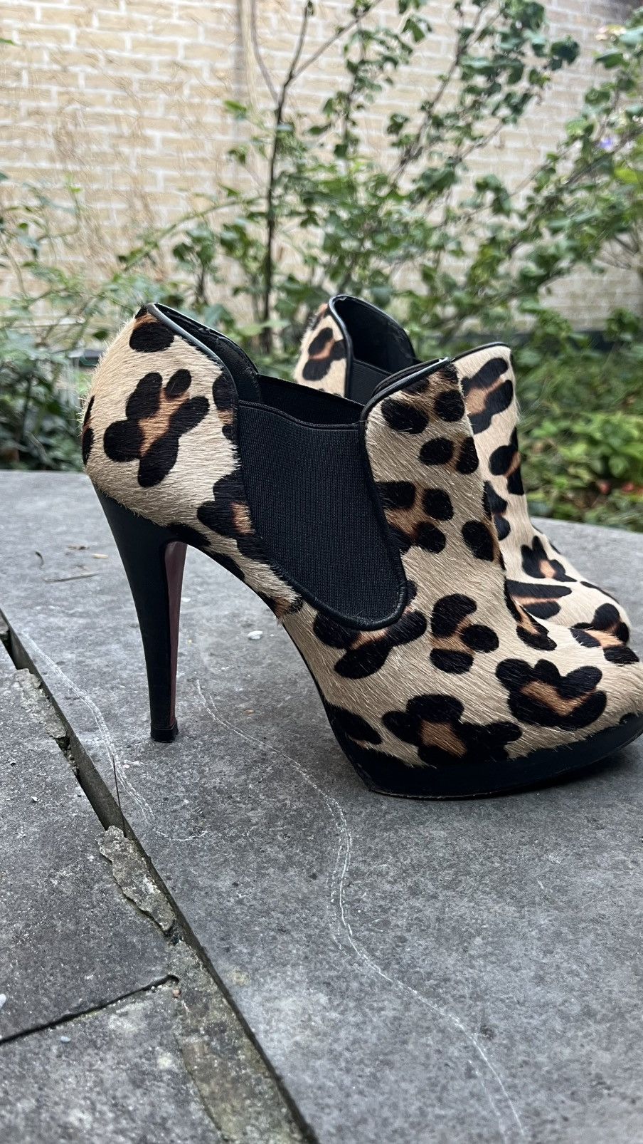 Vintage Panter print heels Size US 7 / IT 37 - 2 Thumbnail