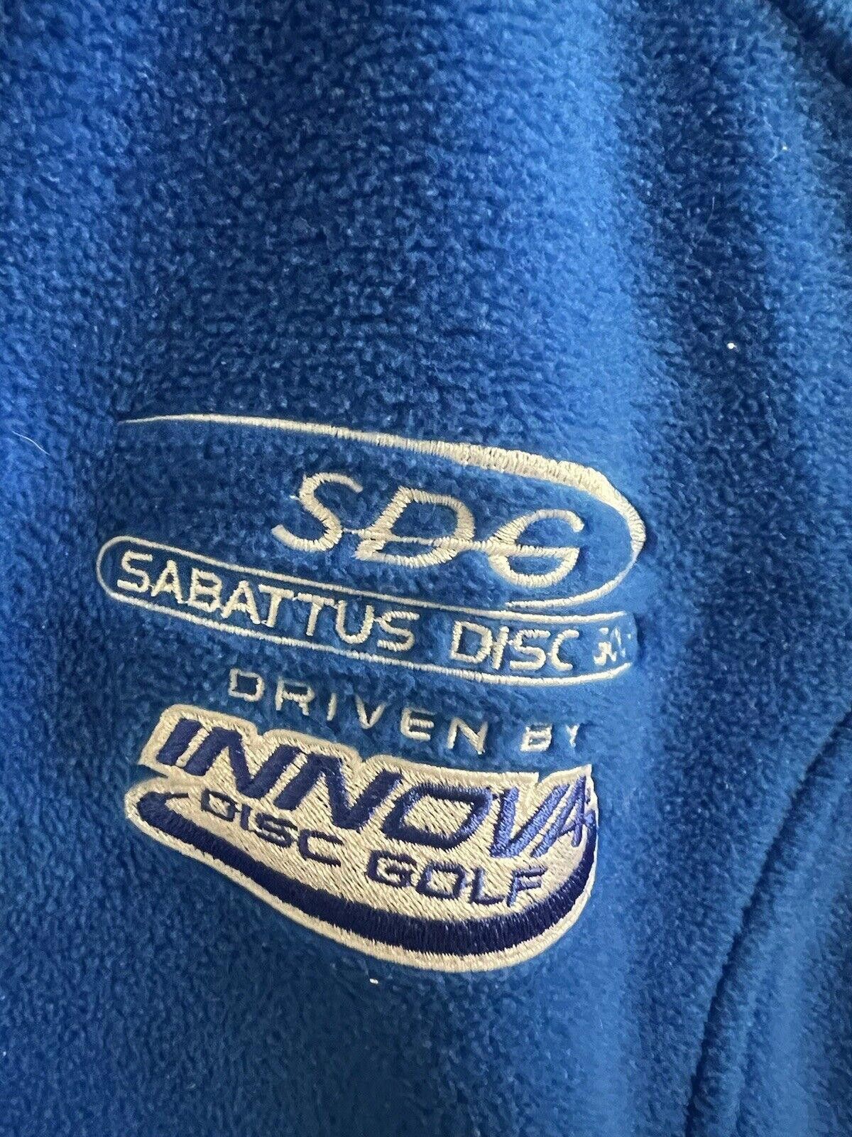 Designer Women's Full Zip Blue Fleece Vest XL Fleece Disc Golf Size XL / US 12-14 / IT 48-50 - 2 Thumbnail
