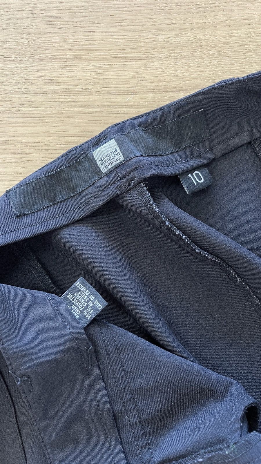Designer × Marithe + Francois Girbaud Marithe Francois Girbaud black dress pants Size 30" / US 8 / IT 44 - 4 Thumbnail