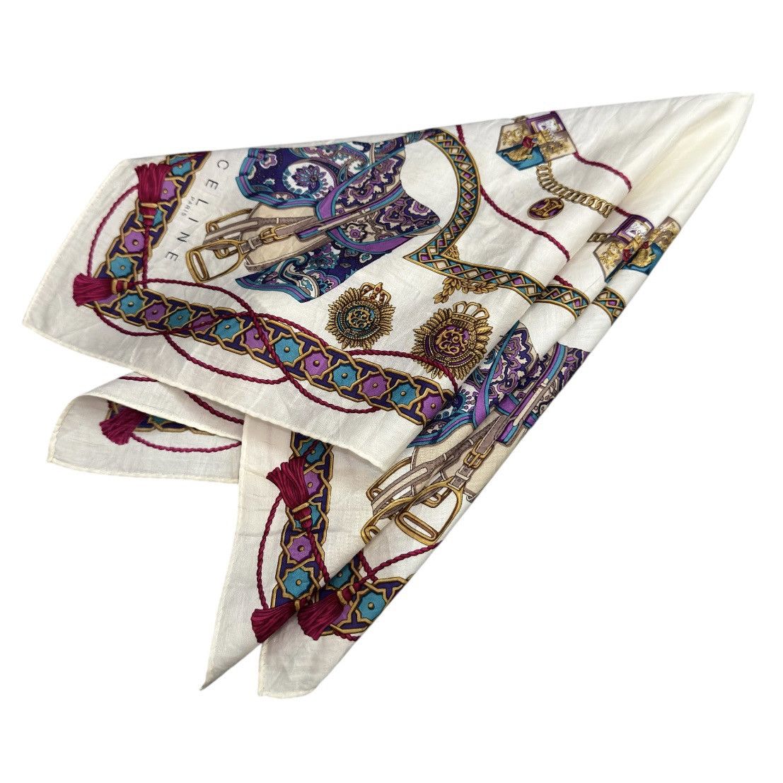 Celine 🔥 Handkerchief | Neckerchief | Bandana | Pocket-square | Size ONE SIZE - 1 Thumbnail